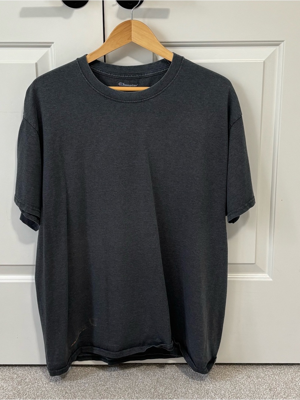 Champion Short-Sleeve Crewneck T-Shirt in Charcoal